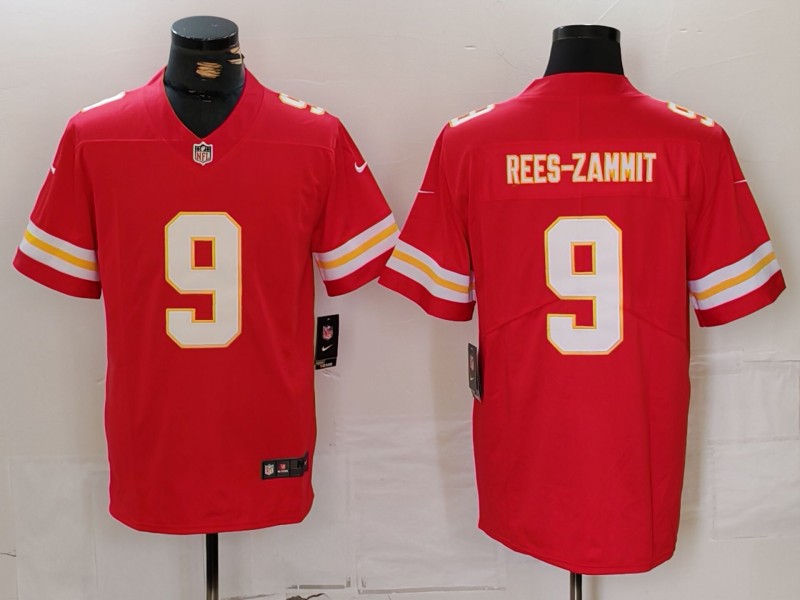 Men Kansas City Chiefs #9 Rees-Zammit Red 2024 Nike Vapor Untouchable Limited NFL Jersey